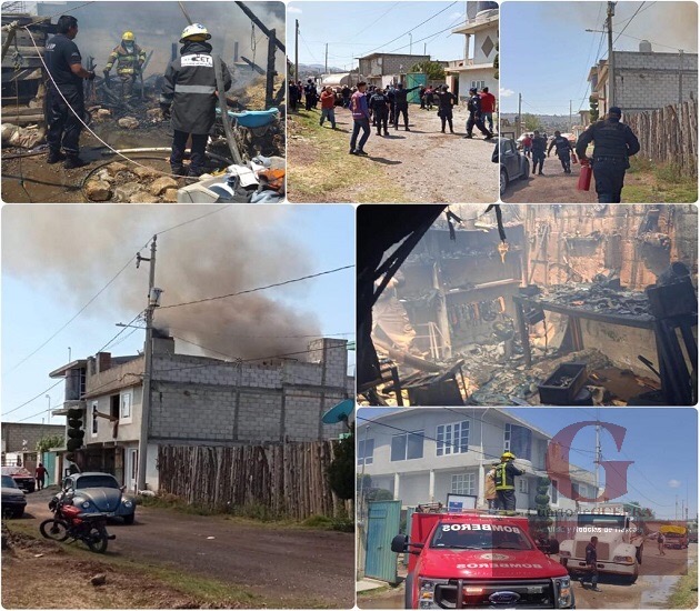 Saldo blanco tras incendio, en Tlaxco